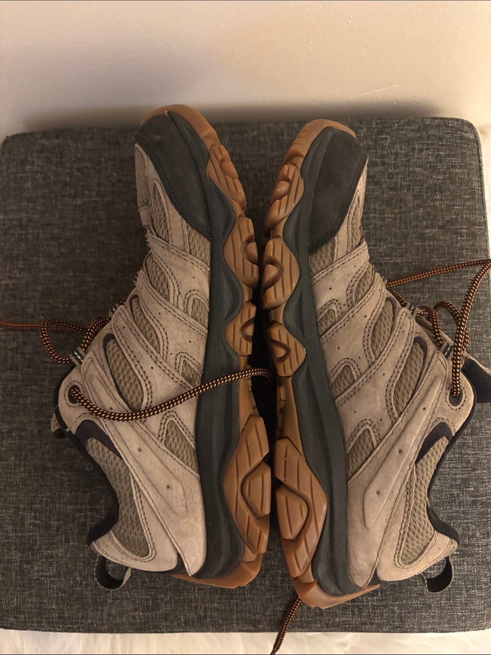 Men’s Merrell Moab 3 Walnut and Black Trail Hiking Shoes - Picture 6 of 9